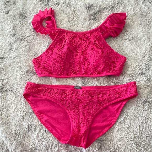 aerie Other - Aerie Crochet Pink Bikini